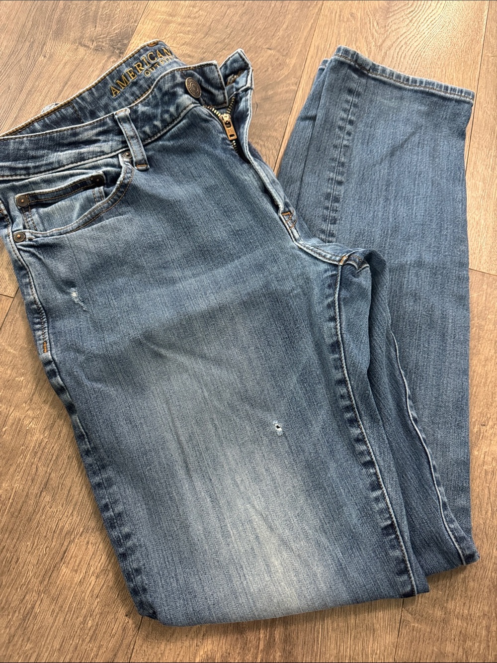 American Eagle Outfitters Medium Blue Straight Leg Jeans